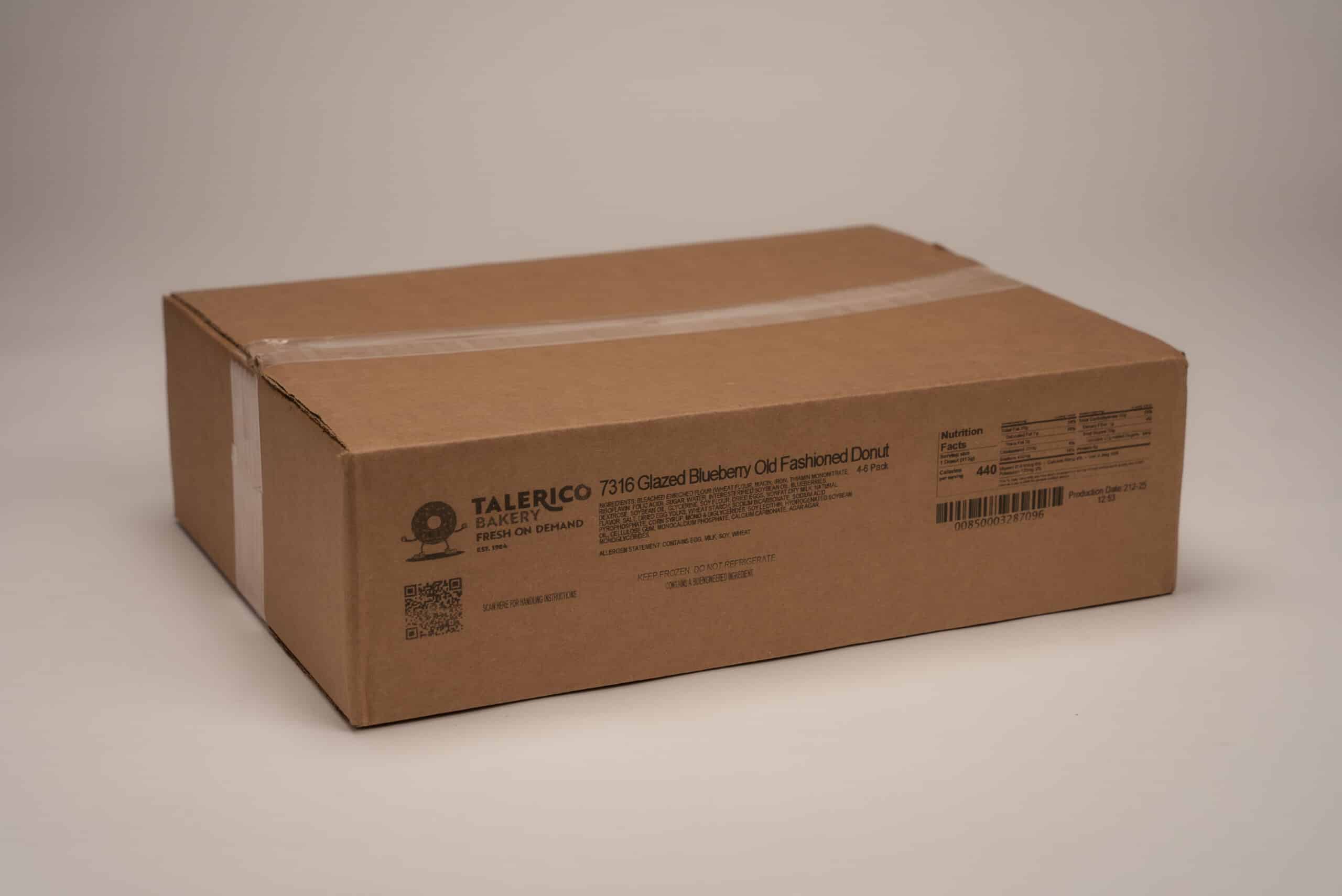 Glazed Blueberry Old Fashioned Donut Closed Case