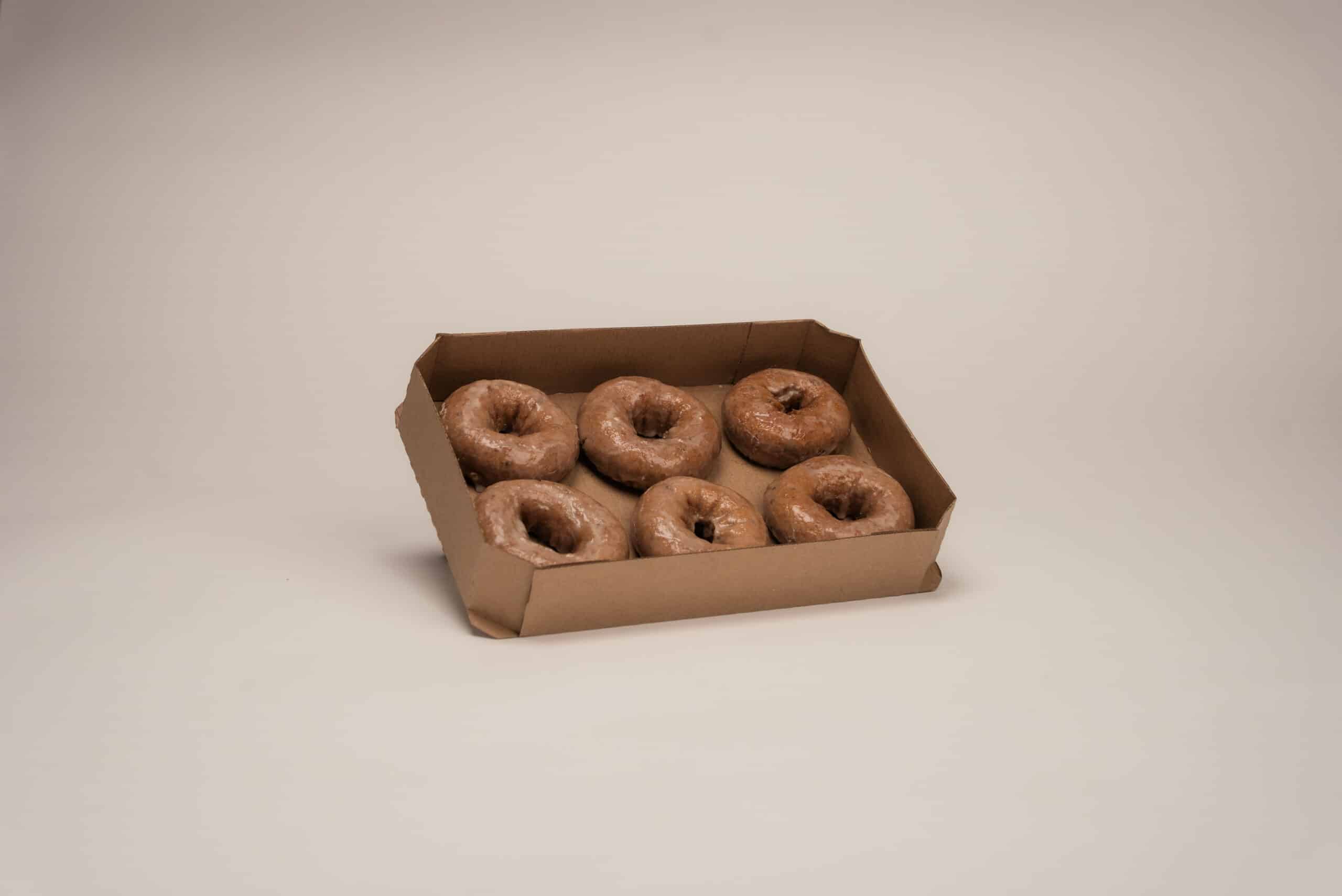 Glazed Blueberry Cake Donut Tray