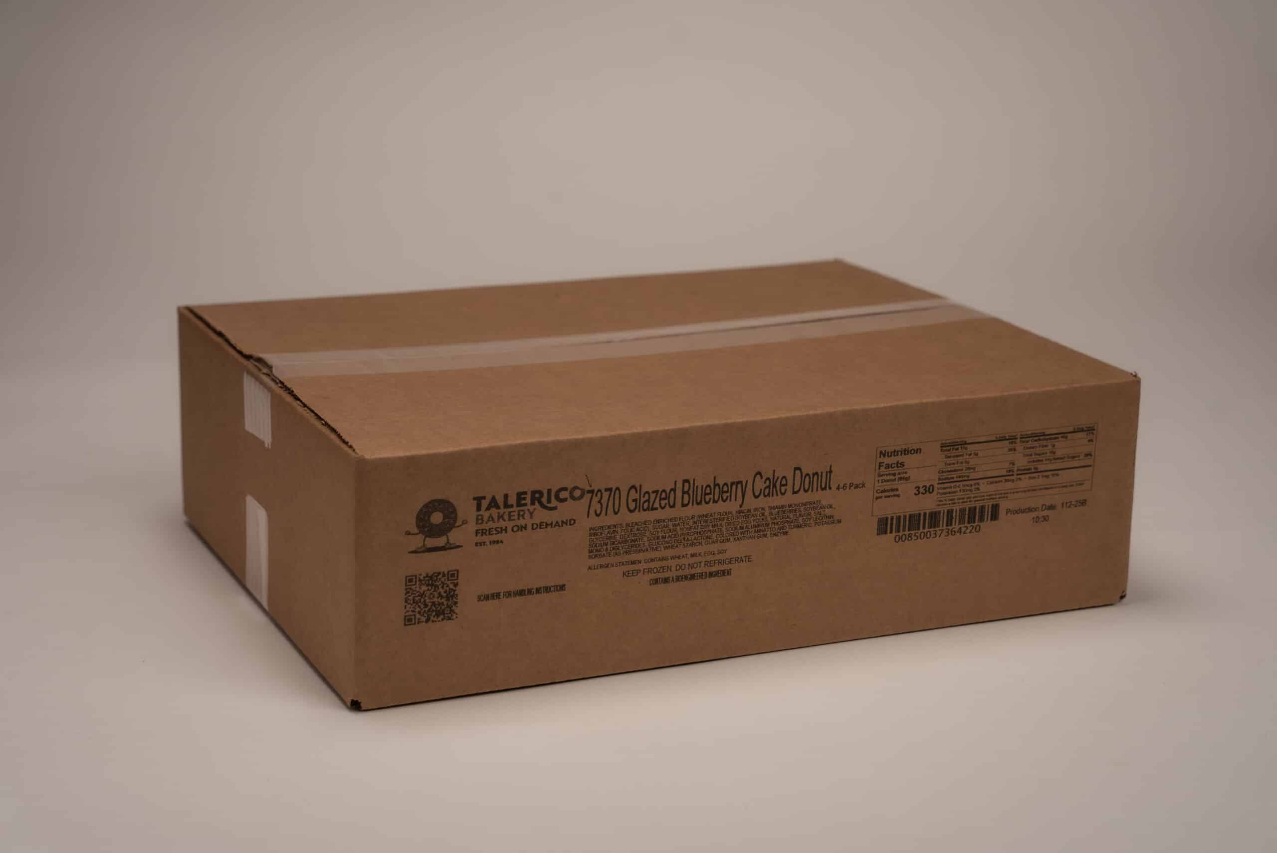 Glazed Blueberry Cake Donut Closed Case