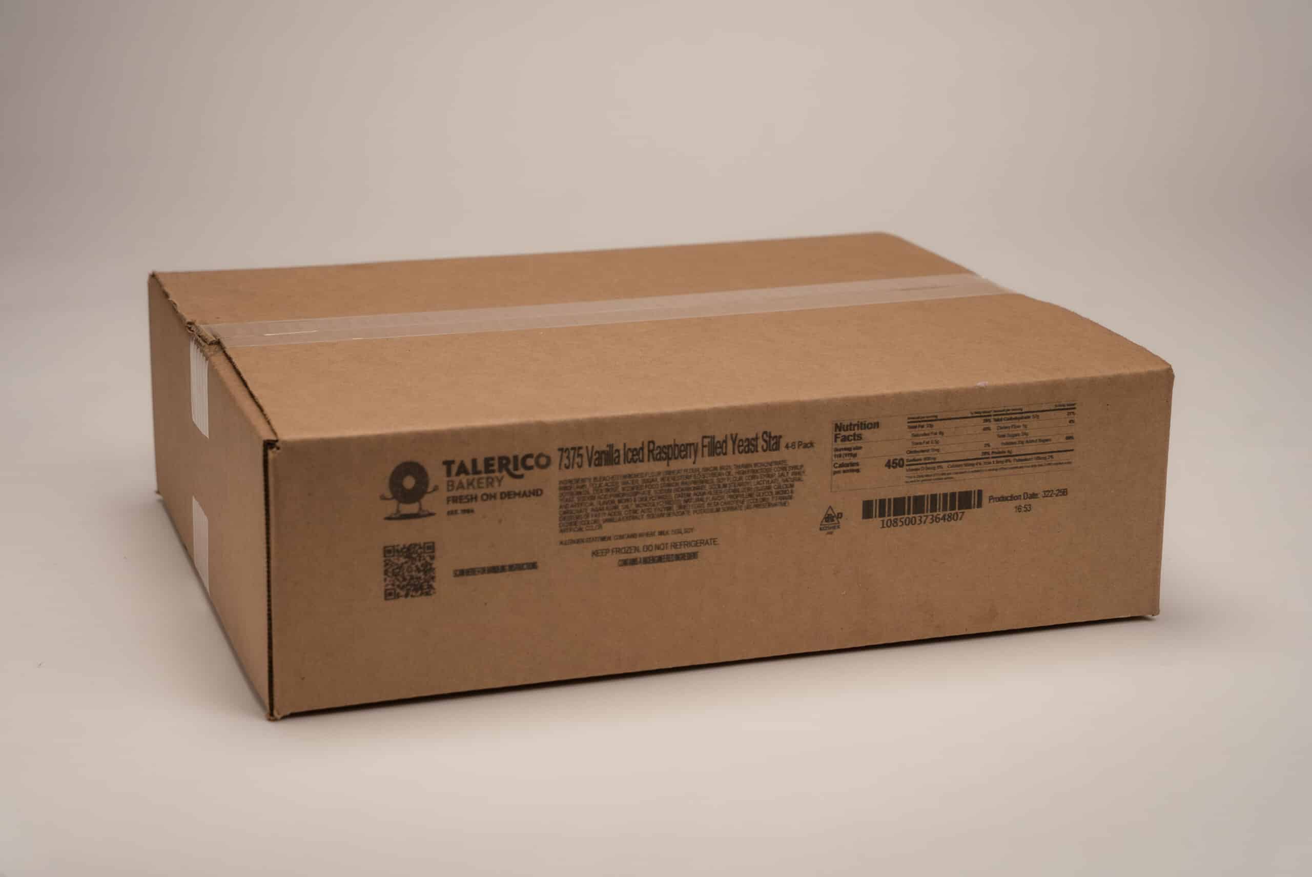 Vanilla Iced Raspberry Filled Yeast Star Closed Case