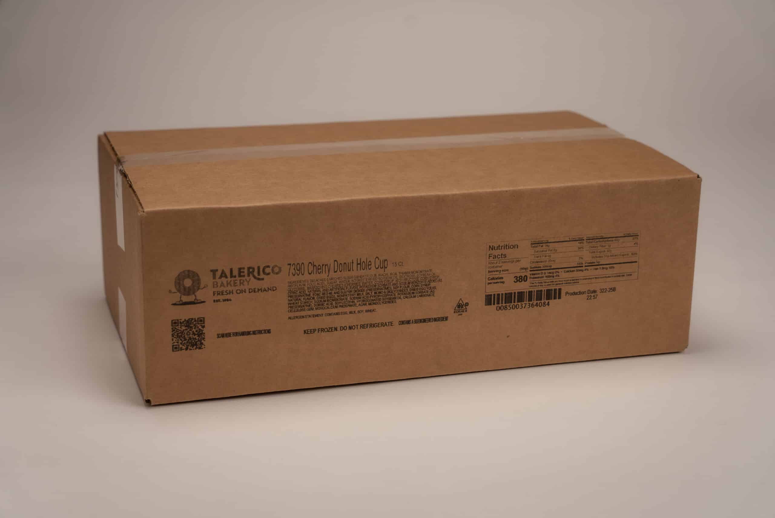 Glazed Cherry Donut Hole Cup Closed Case