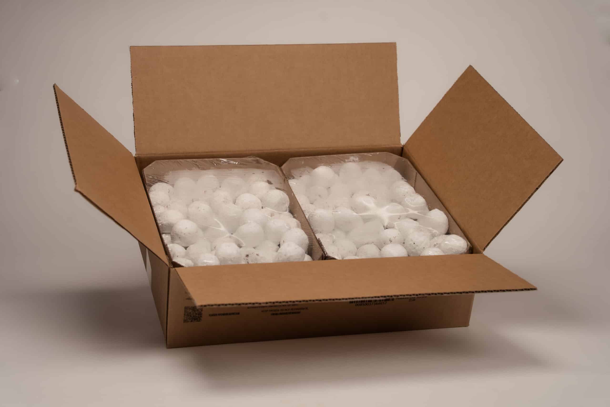 Powdered Donut Hole Bulk Pack Open Case