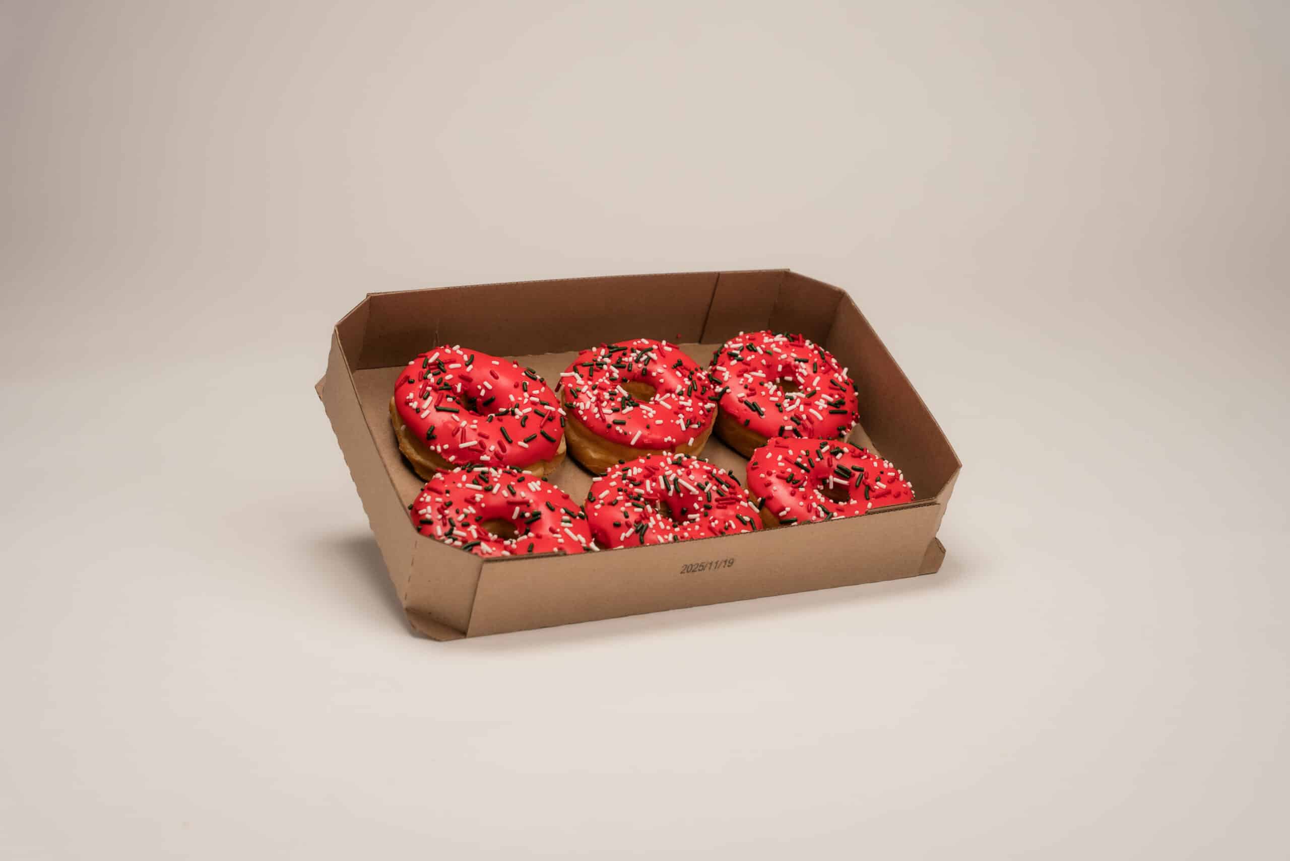 Red Iced Ring w Decos Tray