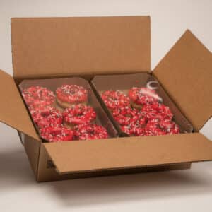 Red Iced Ring w Decos Open Case