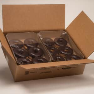 Glazed Ring Chocolate Iced Open Case