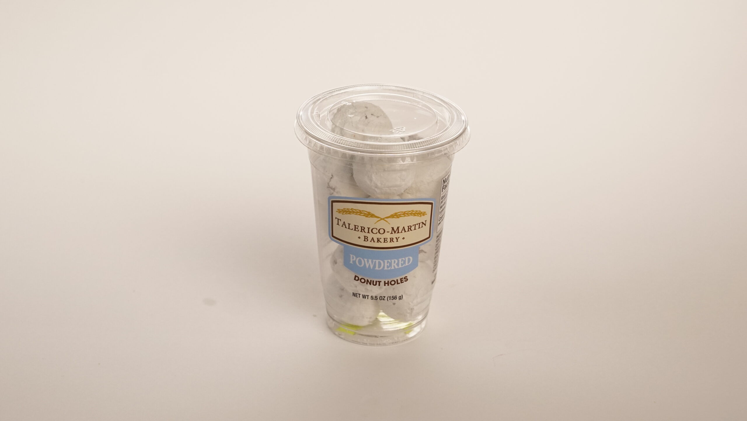 Tray of POWDERED DONUT HOLE CUP