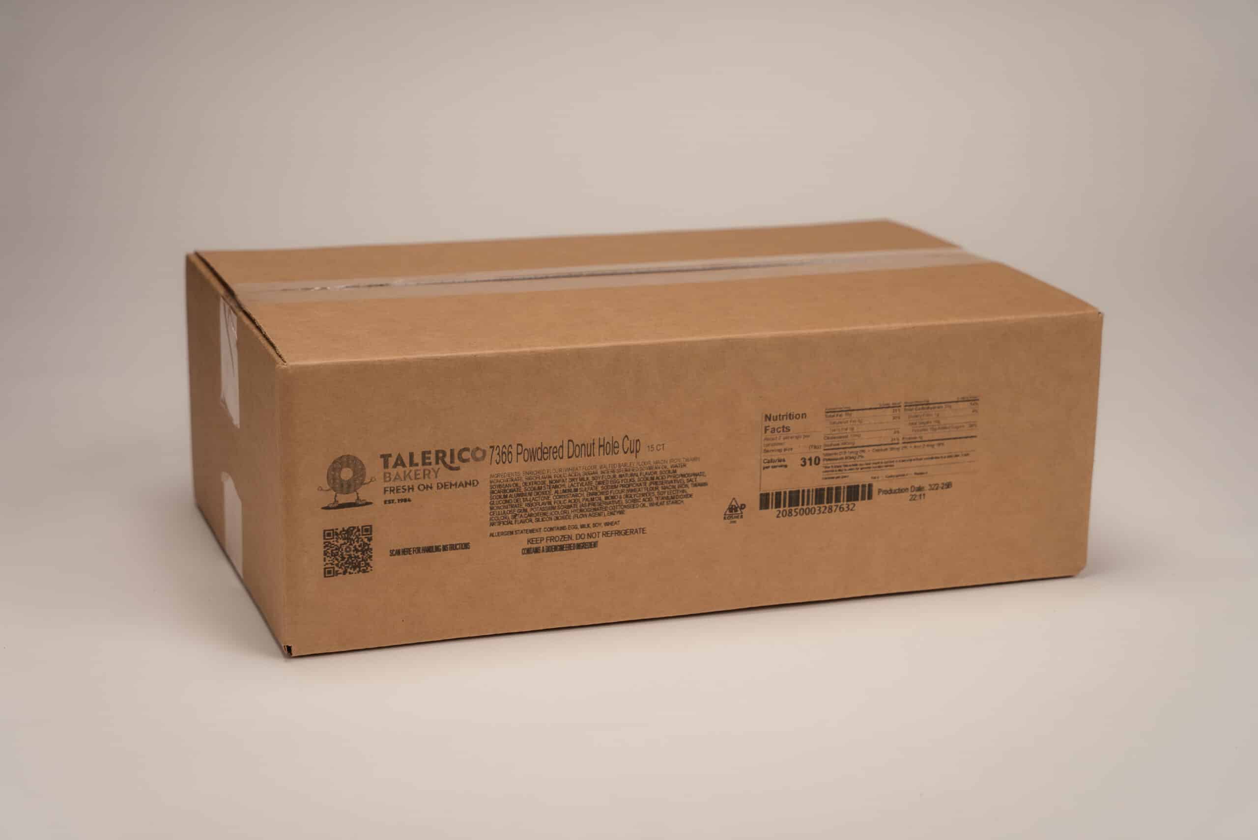 Powdered Donut Hole Cup Closed Case