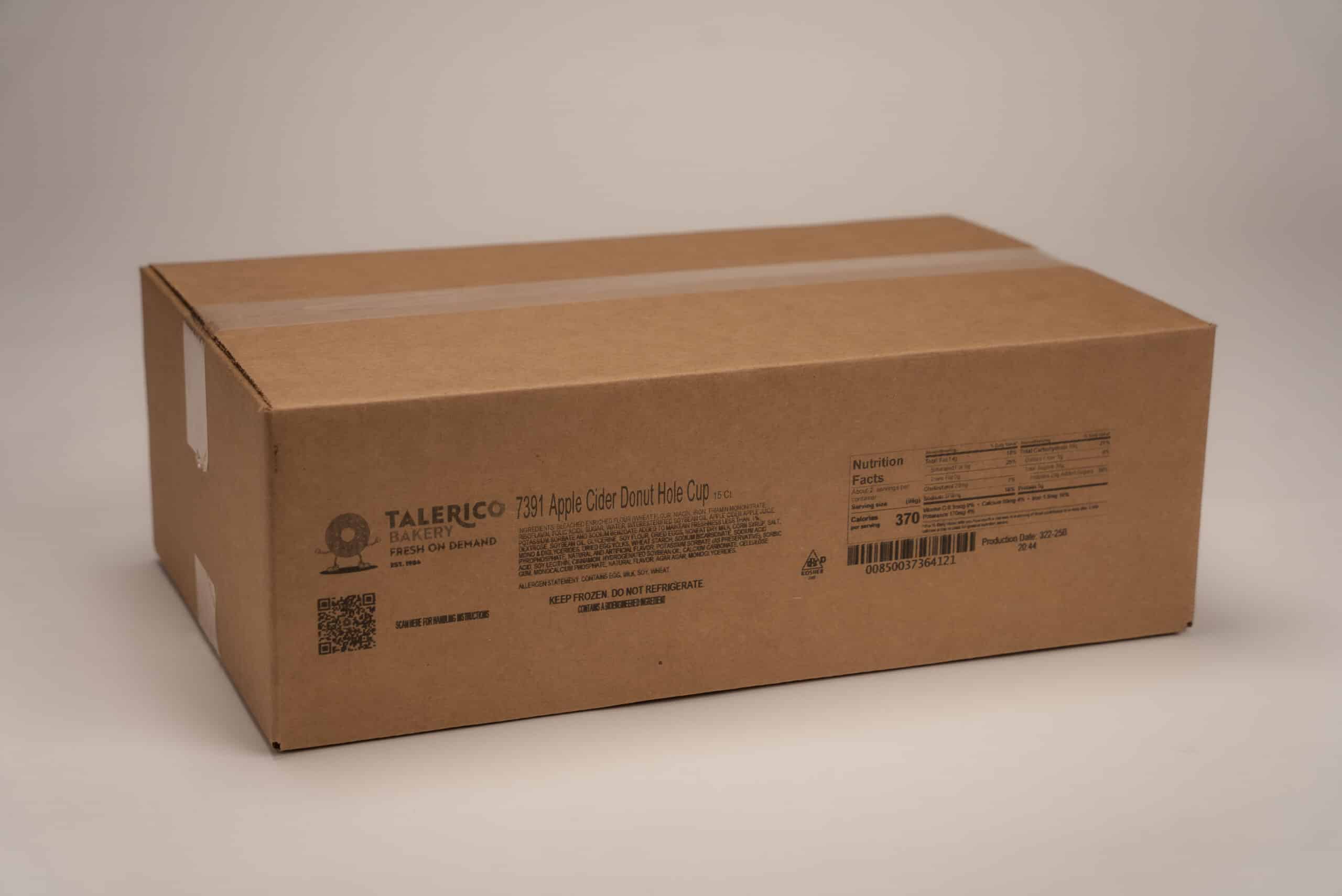 Glazed Apple Cider Donut Hole Cup Closed Case