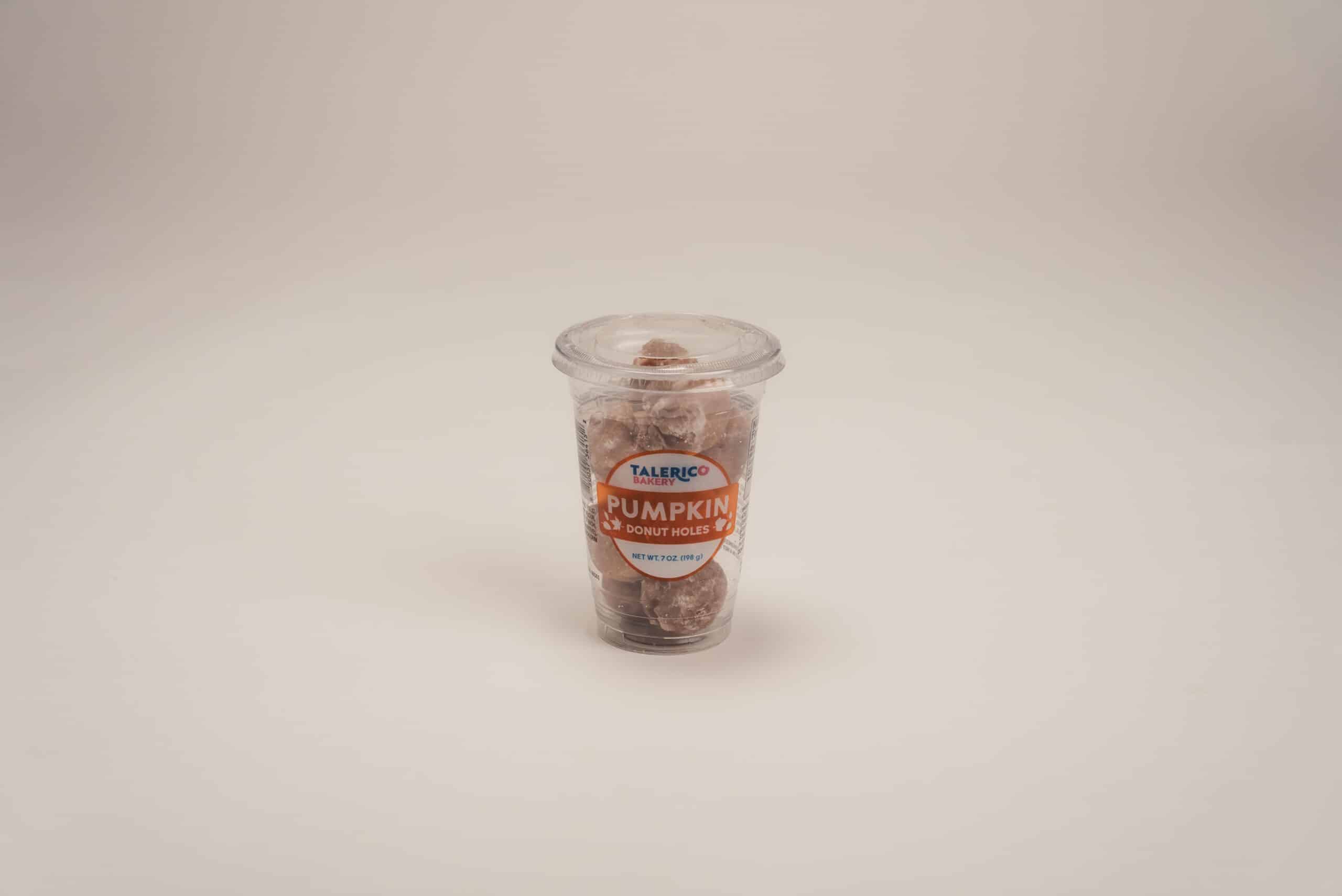 Glazed Pumpkin Donut Hole Cup tray