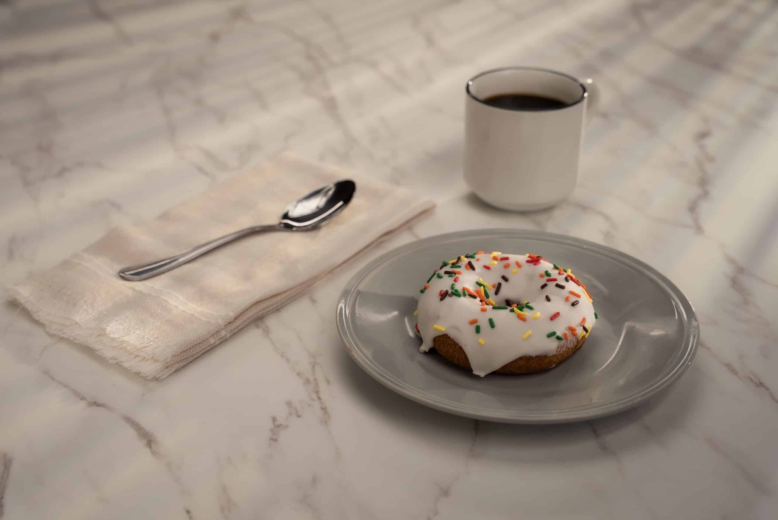 Vanilla Deco Iced Cake Donut